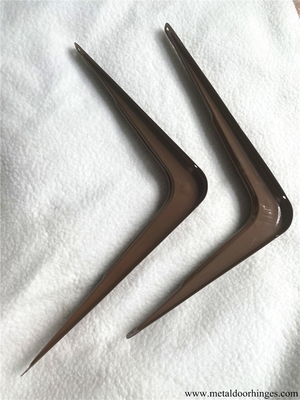 Hersteller Wholesale 90 Grad-Brown-Stahlmetall L Winkel-Schienenplatten-Ecken-Klammer